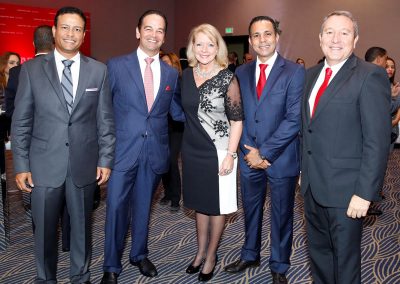 Carlos Flores, Antonio Cáceres, Zaida Gabas, Emilio y Luis Gutiérrez