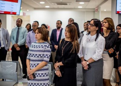 Colaboradores del Centro de Integral de Servicios MAPFRE BHD celebran Acto de Bendición